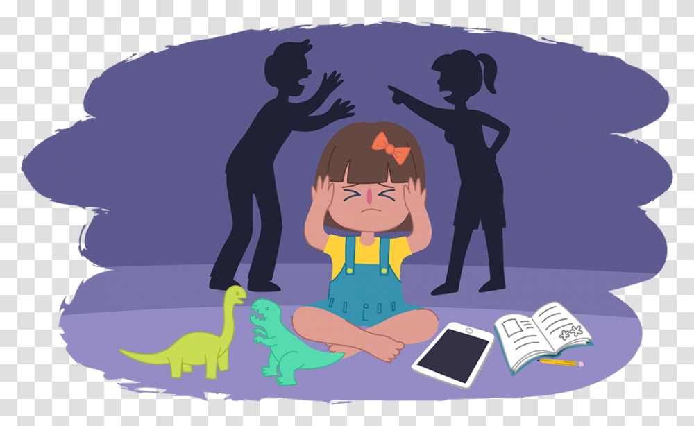 Family Cartoon Family Violence, Person, Computer, Electronics, Poster Transparent Png