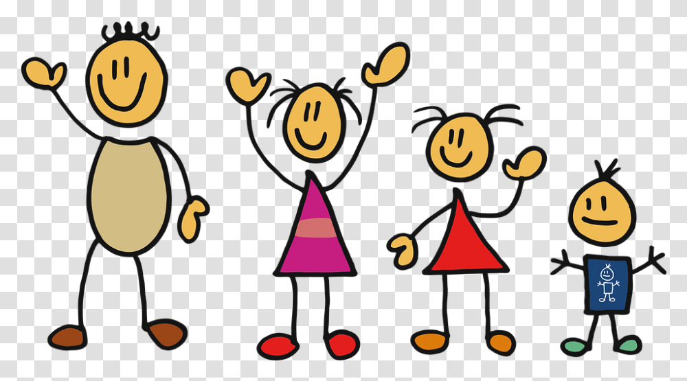 Family Cartoon People Free Vector Graphic On Pixabay Dibujo Animado De Personas, Lamp, Graphics, Tree, Plant Transparent Png