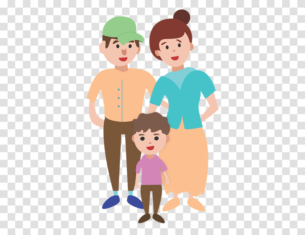 Family Characters Illustration Child Core Family Cartoon Transparent Png