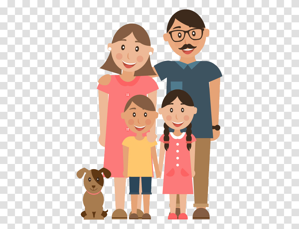 Family Child Parent Illustration Family Character Image, Person, Human, People, Poster Transparent Png