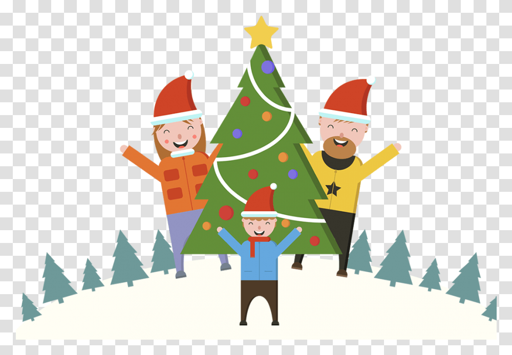 Family Christmas Tree, Elf, Plant, Ornament, Person Transparent Png