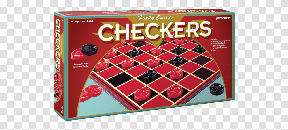 Family Classic Pressman Checkers, Game, Chess, Gambling Transparent Png
