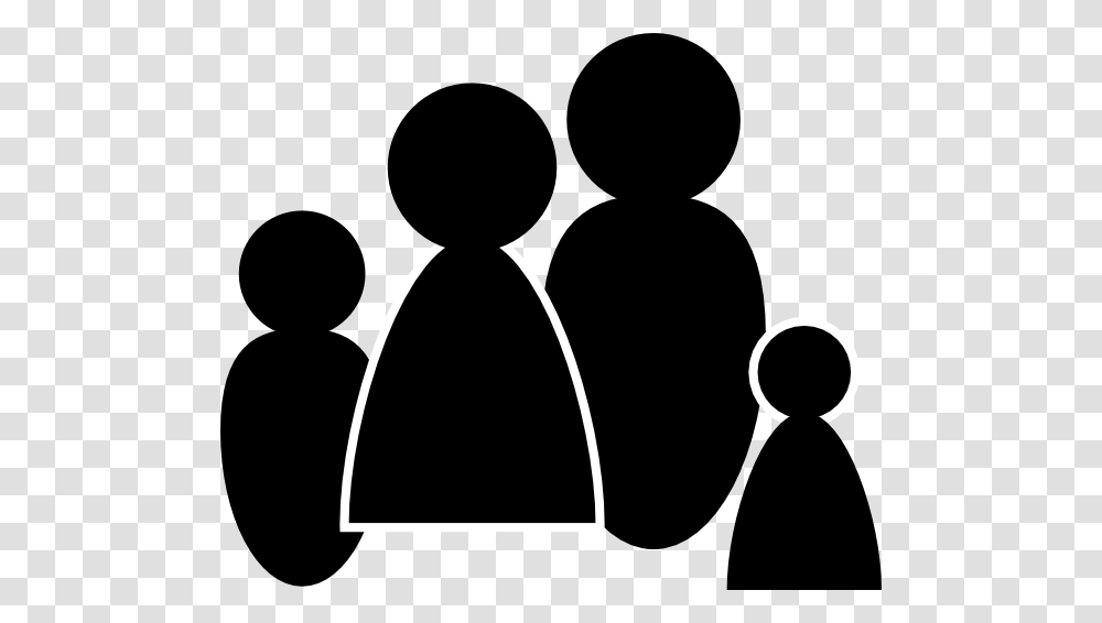 Family Clip Art For Web, Silhouette, Audience, Crowd, Speech Transparent Png