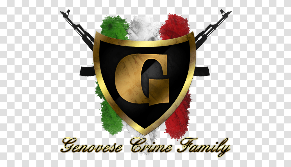 Family Crest Picture For Mafia Genovese Coat Of Arms, Text, Symbol, Logo, Trademark Transparent Png