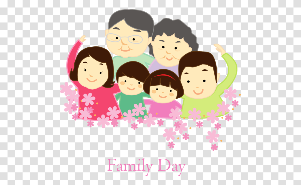 Family Day People Cartoon Cheek For Happy Number 6666, Graphics, Drawing, Tourist, Vacation Transparent Png