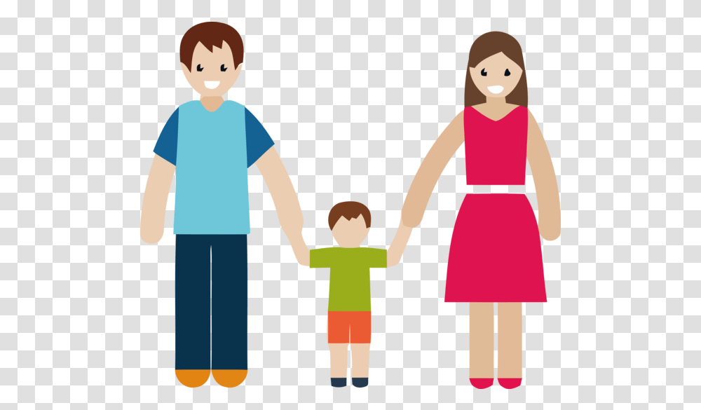 Family Day People Cartoon Child For Happy Family, Person, Human, Hand, Holding Hands Transparent Png