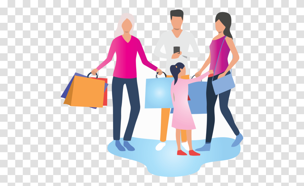 Family Day People Standing Sharing For Consumer Vector, Person, Human, Shoe, Footwear Transparent Png