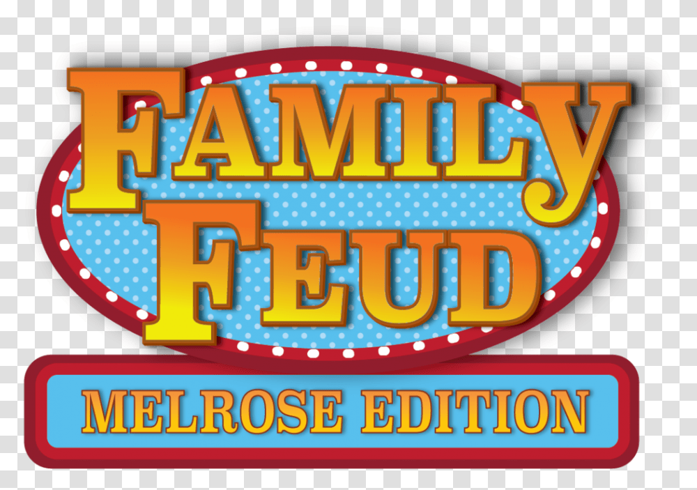 Family Feud Logo Emblem, Pac Man, Theme Park, Amusement Park Transparent Png