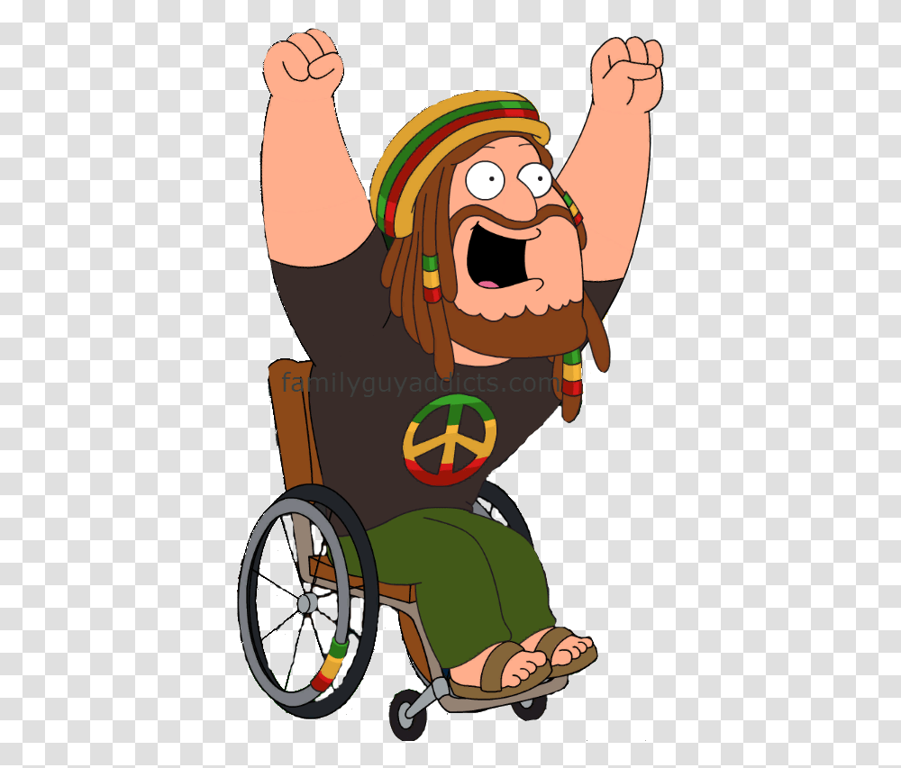 Family Guy Characters Joe, Chair, Furniture, Wheel, Machine Transparent Png