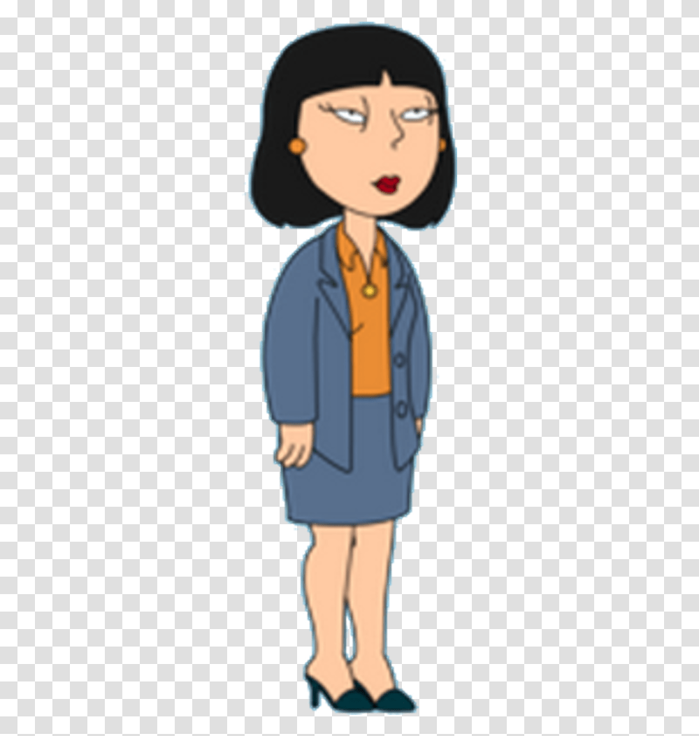 Family Guy News Girl, Person, Coat, Graduation Transparent Png