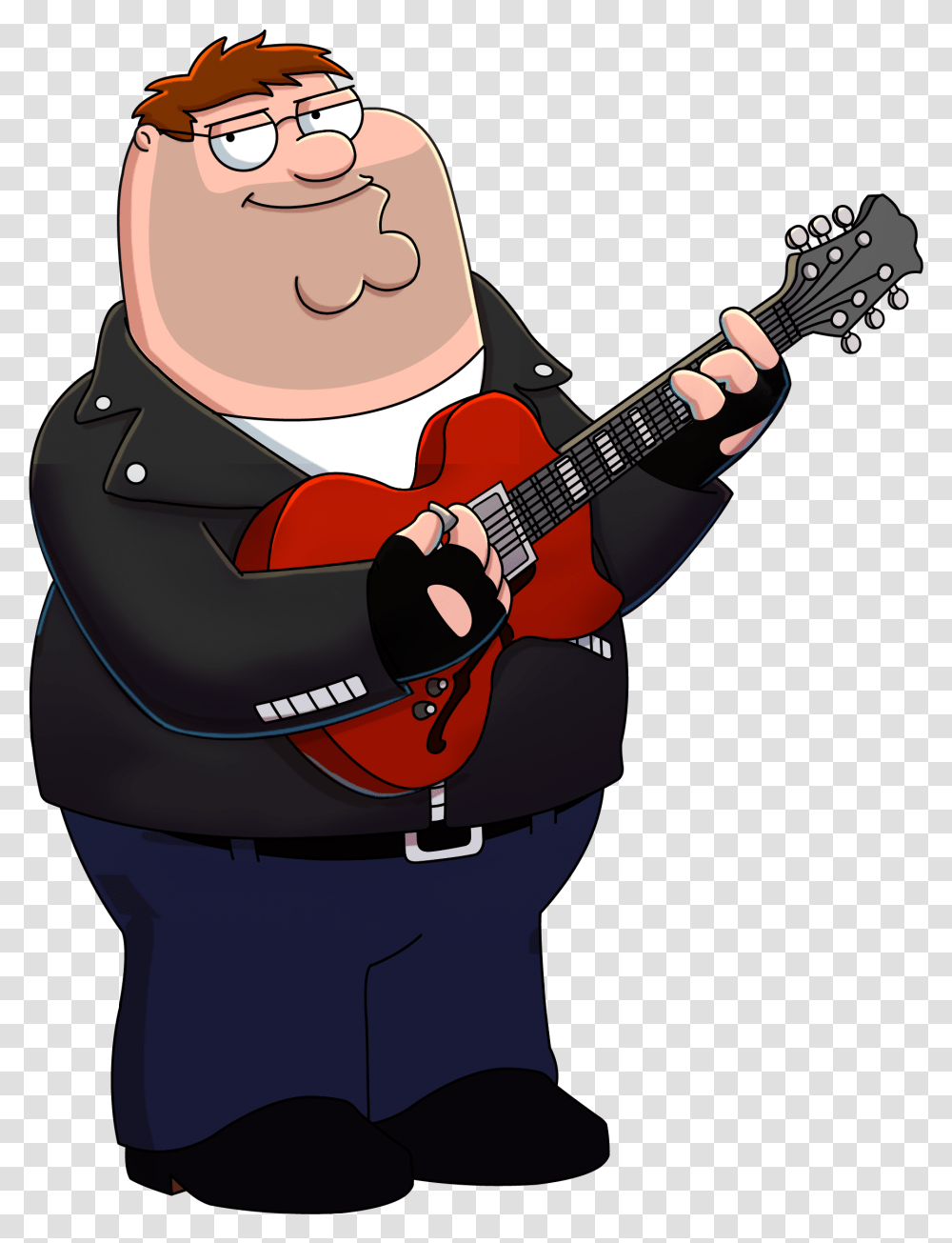 Family Guy Peter Griffin Guitar, Leisure Activities, Musical Instrument, Electric Guitar, Person Transparent Png