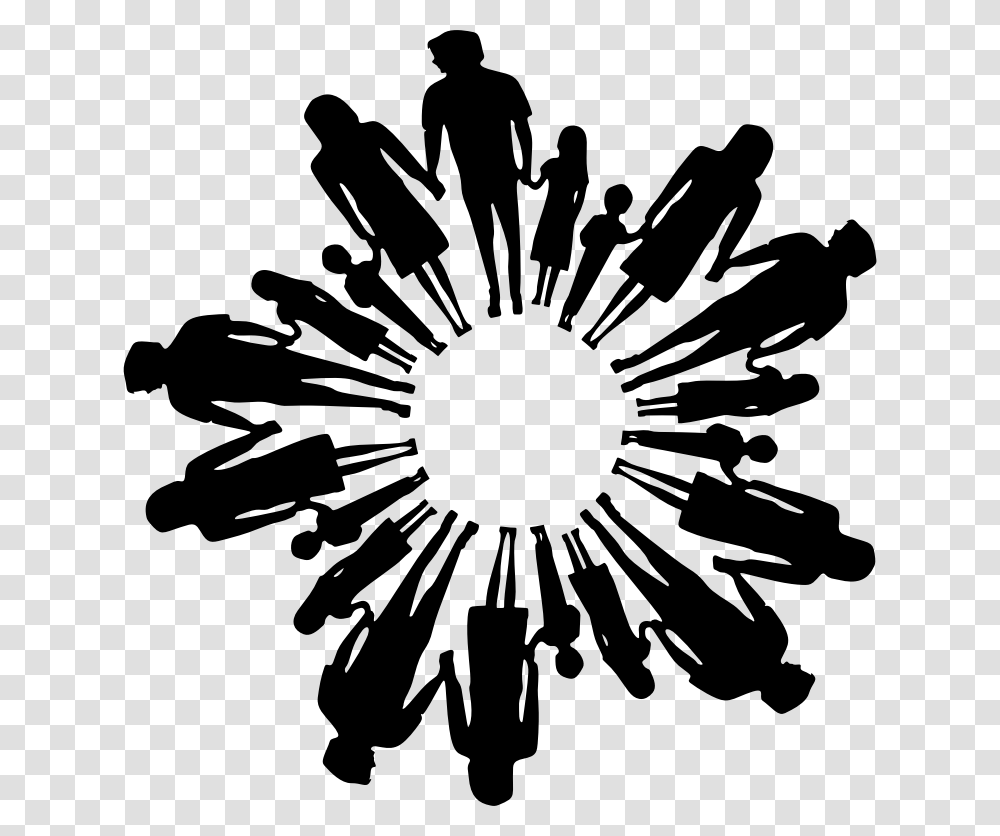 Family Holding Hands In Circle Clipart, Gray, World Of Warcraft Transparent Png