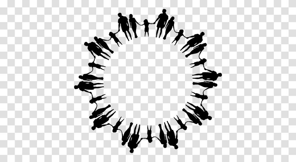 Family Holding Hands In Circle, Gray, World Of Warcraft Transparent Png