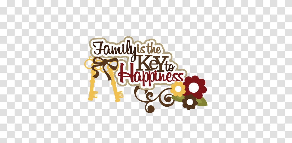 Family Is The Key To Happiness Scrapbook Title Family, Alphabet Transparent Png