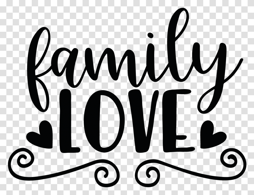Family Love Clipart Calligraphy Family, Alphabet, Letter, Handwriting Transparent Png