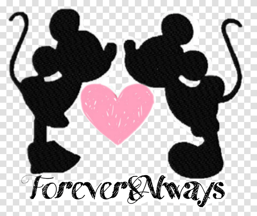Family Love Cute Relationship Disney Mickey Minnie Minnie And Mickey Cute, Heart, Rug Transparent Png