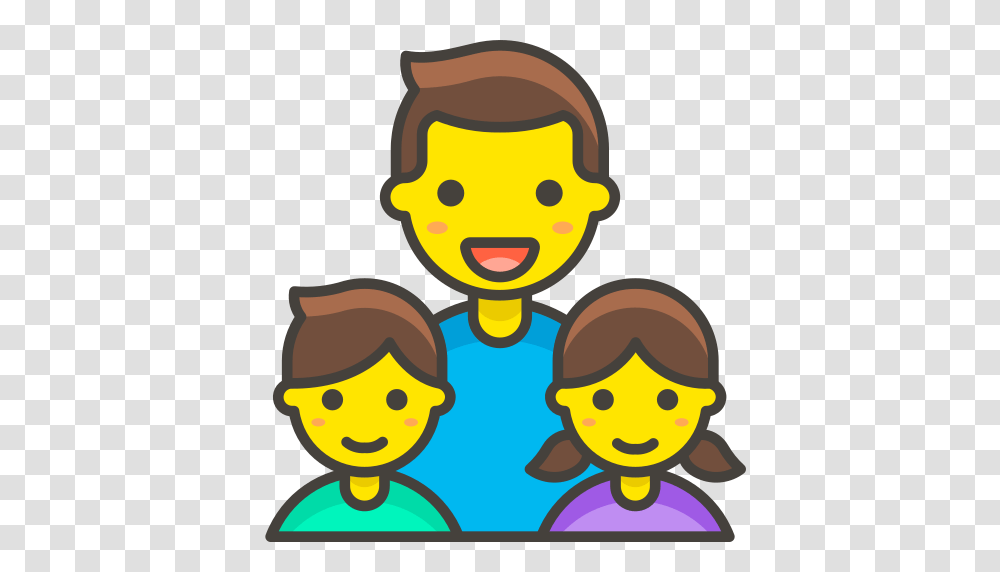 Family Man Girl Boy Icon Free Of Free Vector Emoji, Person, Poster, People Transparent Png