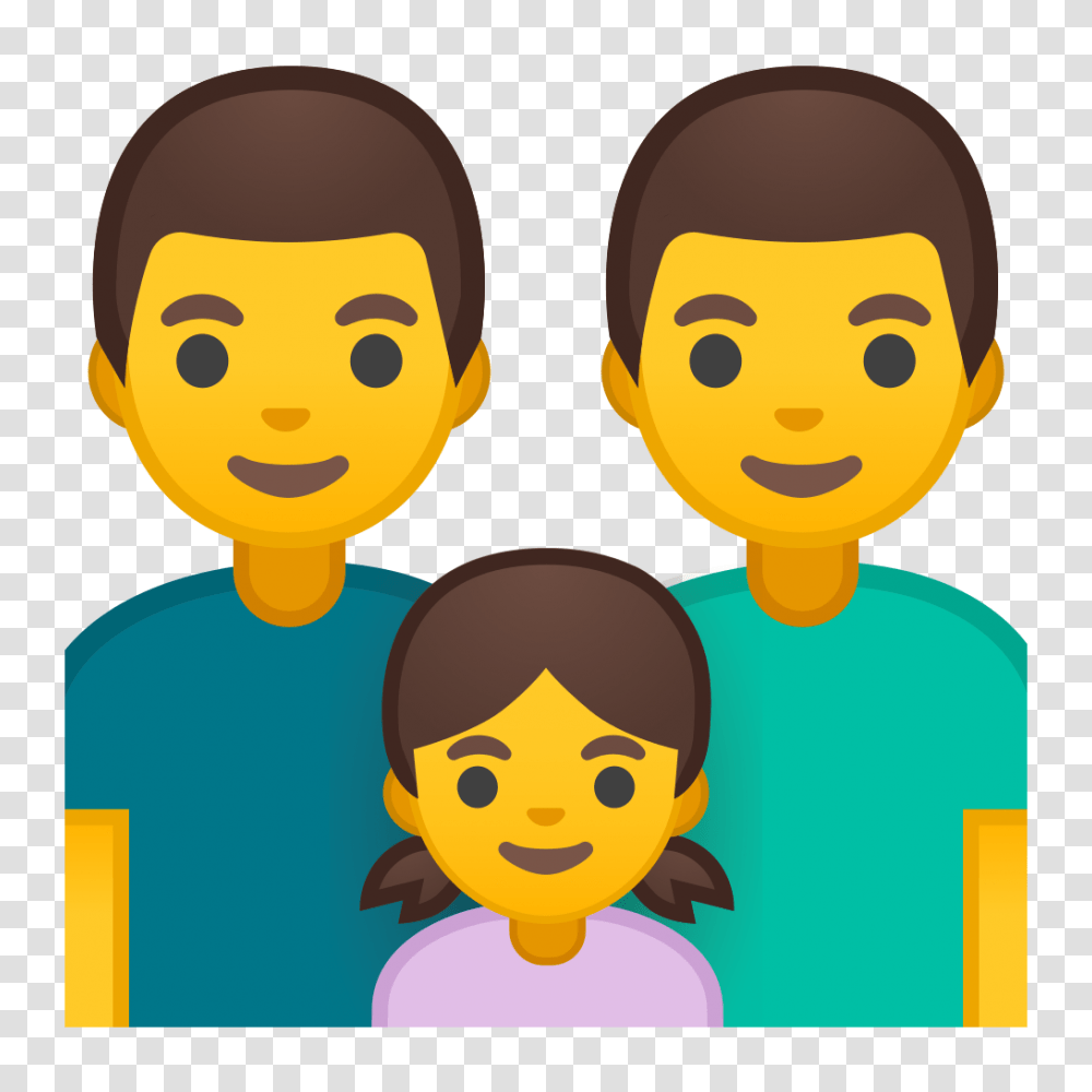Family Man Man Girl Icon Noto Emoji People Family Love Iconset, Face, Apparel, Poster Transparent Png