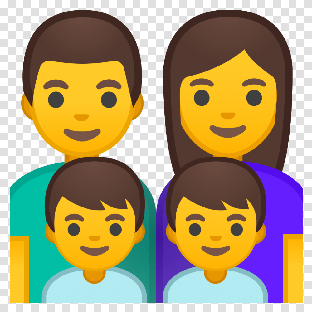 Family Man Woman Boy Boy Icon Yayoi Kusama, Face, Head, Crowd Transparent Png