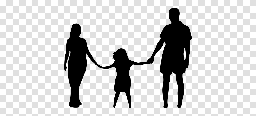 Family Of Three Silhouette, Gray, World Of Warcraft Transparent Png
