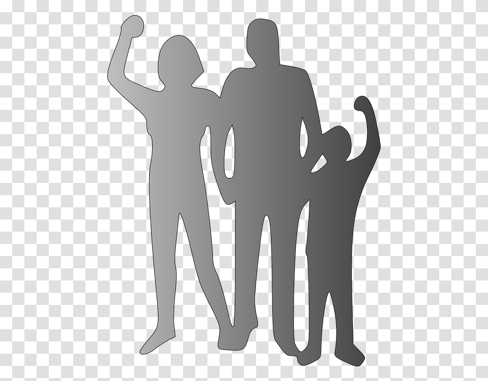 Family People Happy Free Vector Graphic On Pixabay Make My Family Proud, Silhouette, Hand, Symbol, Cross Transparent Png