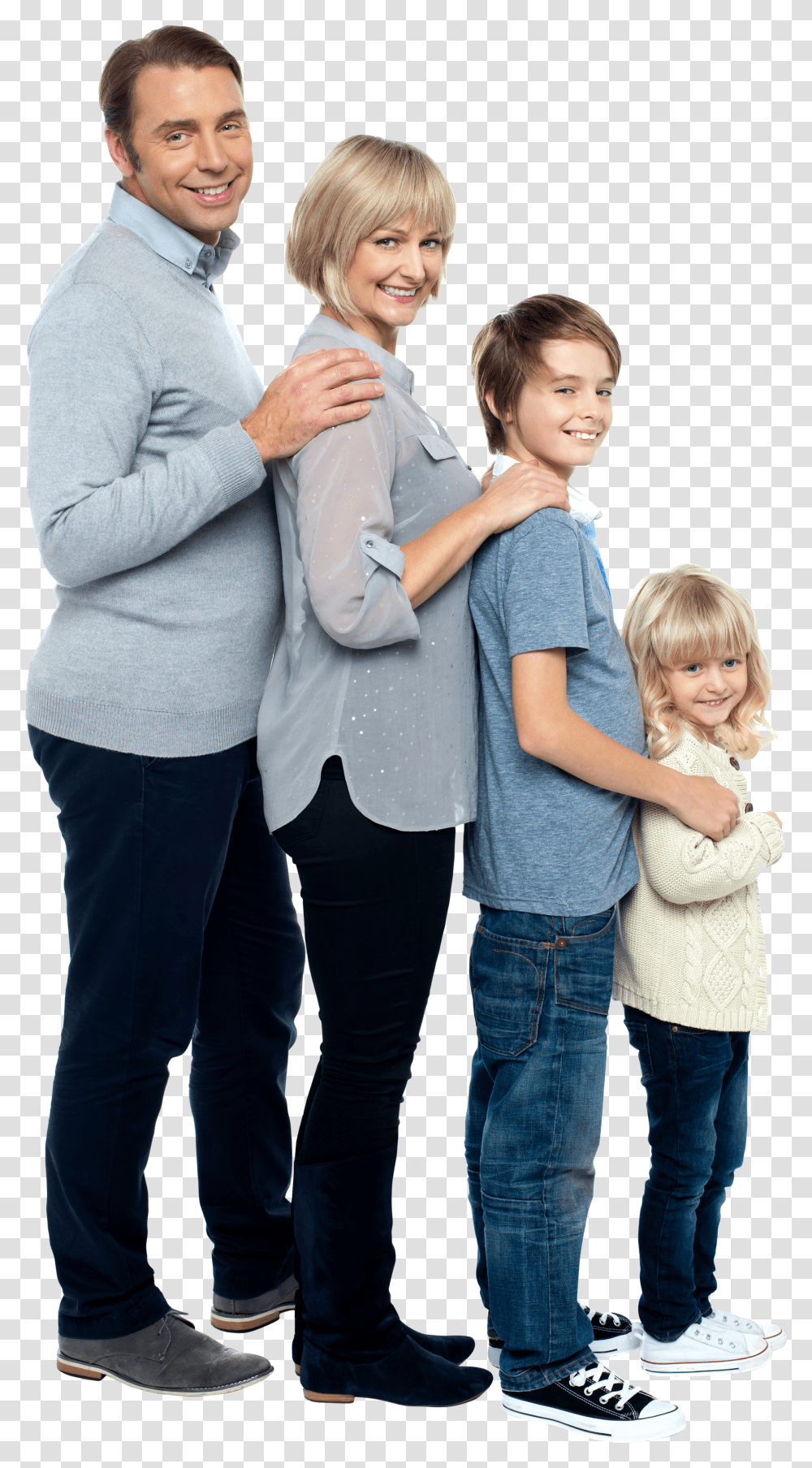 Family Picture 4 Members Transparent Png