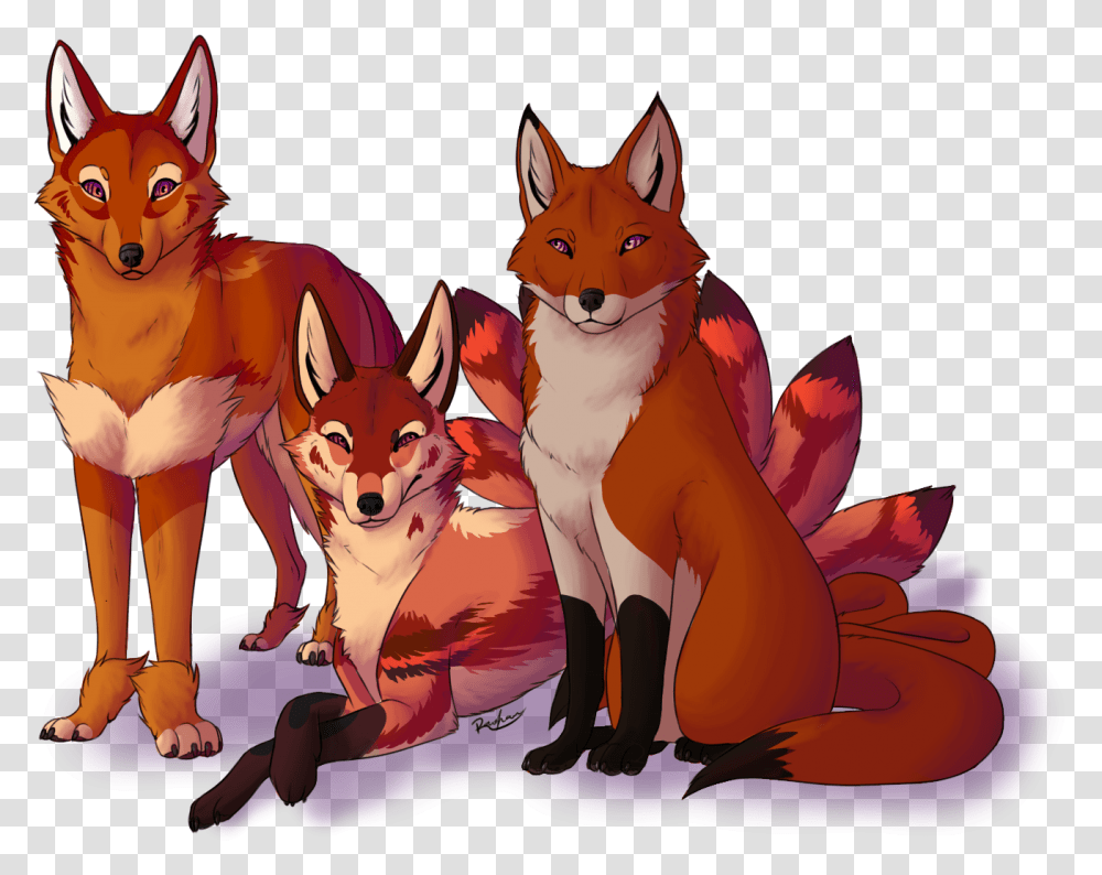 Family Portrait Swift Fox, Canine, Mammal, Animal, Pet Transparent Png