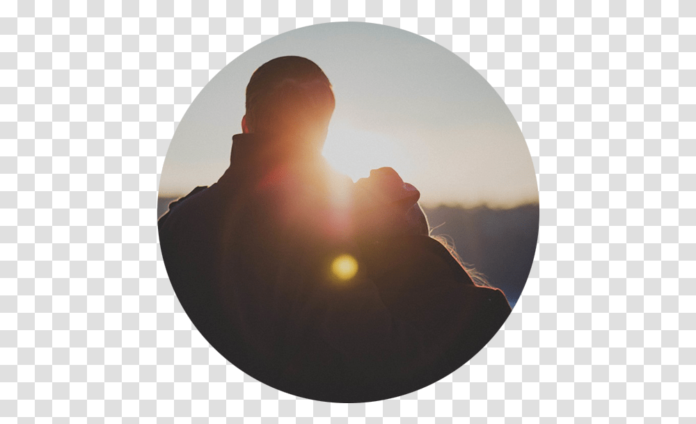 Family Silhouette, Flare, Light, Sunlight, Outdoors Transparent Png