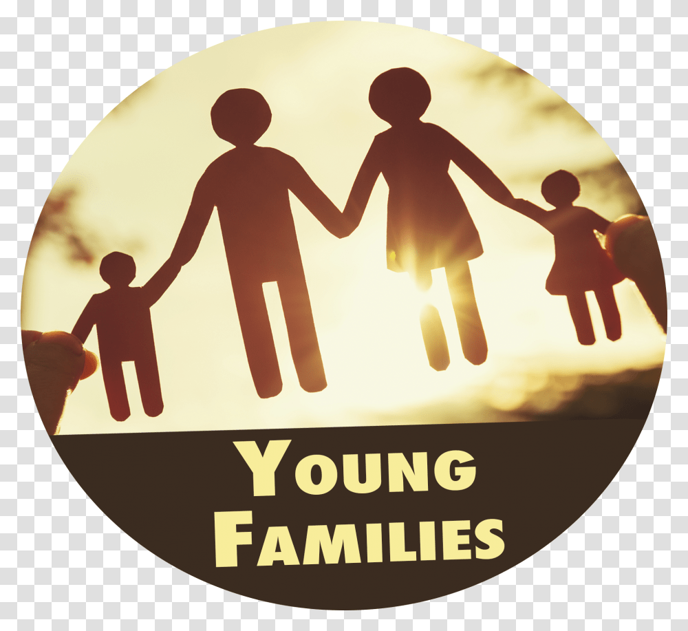 Family Silhouette Una Familia De Tres Hd Good Parenting, Hand, Person, Human, Holding Hands Transparent Png
