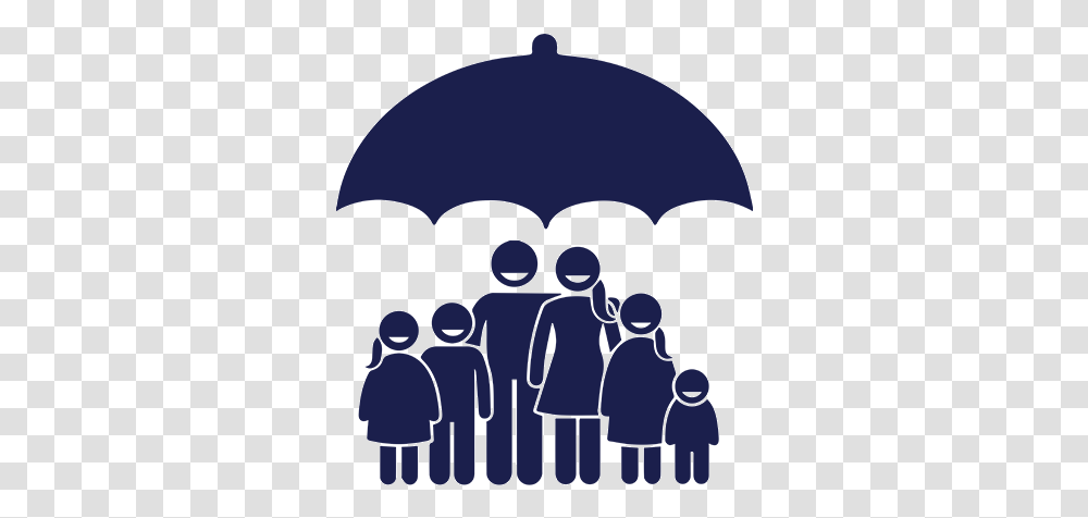 Family Standing Under Umbrella Icon Family Sharing, Canopy, Crowd Transparent Png