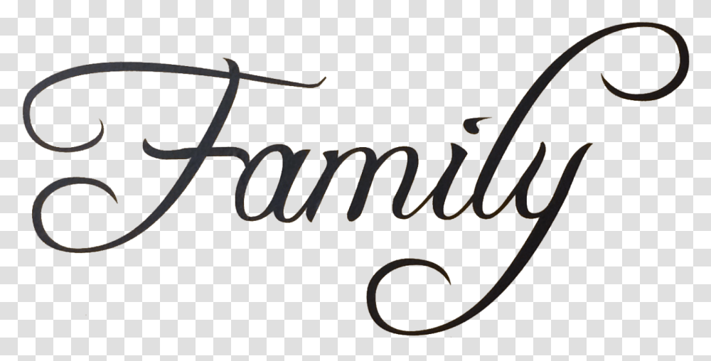 Family Svg Calligraphy Family Text, Handwriting, Bow, Alphabet, Label Transparent Png