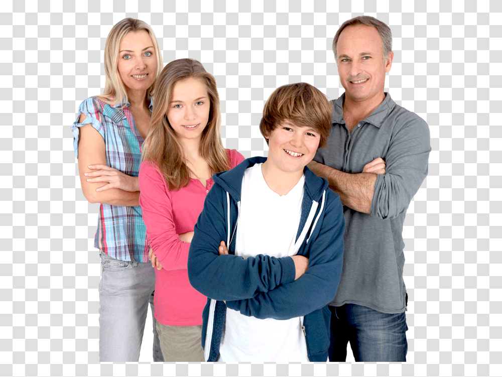 Family Teenagers Family With Teen, Person, Human, People, Female Transparent Png