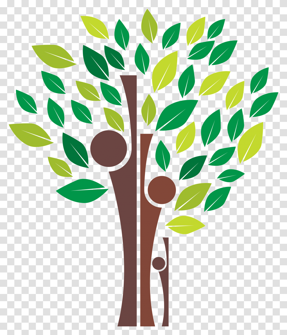 Family Tree Clipart Tree Family Reunion Logo, Plant, Leaf, Flower, Herbal Transparent Png
