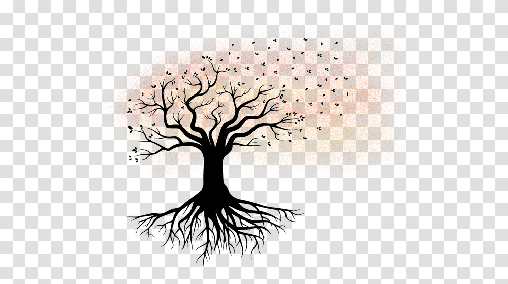 Family Tree Roots Clip Background Tree With Roots, Outdoors, Plant, Nature Transparent Png