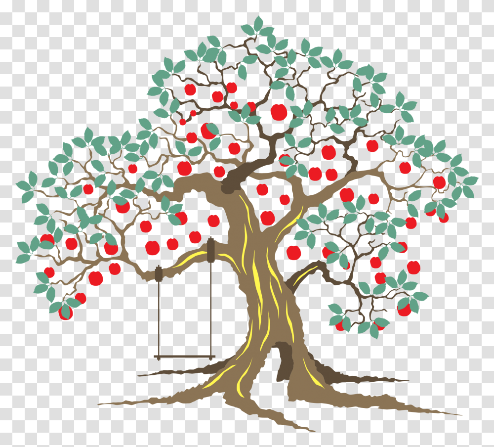 Family Tree With Fruits, Plant, Oak, Tree Trunk, Flower Transparent Png