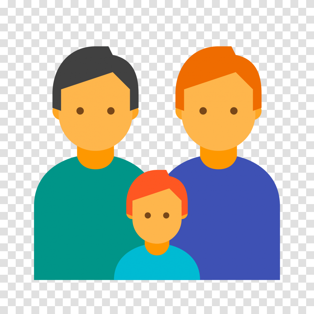 Family Two Men Icon, Crowd, Hand, Audience Transparent Png