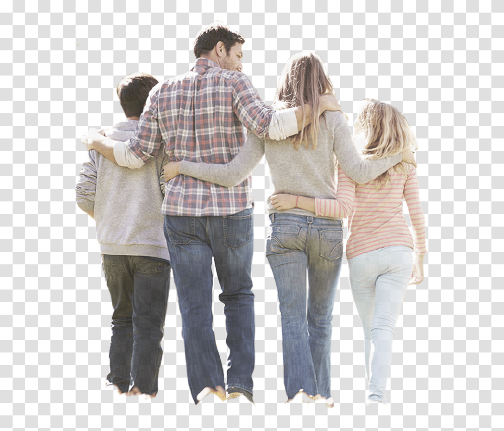 Family Walking Final, Pants, Person, Jeans Transparent Png
