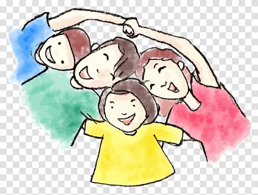 Family Watercolor Painting Child Father, Apparel, Coat, Person Transparent Png