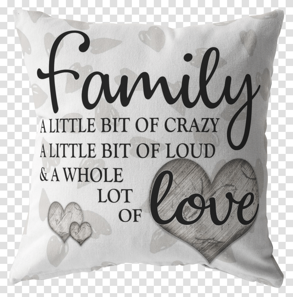 Family Whole Lot Of Love Hearts Background Pillow Cushion, Bag, Sack Transparent Png