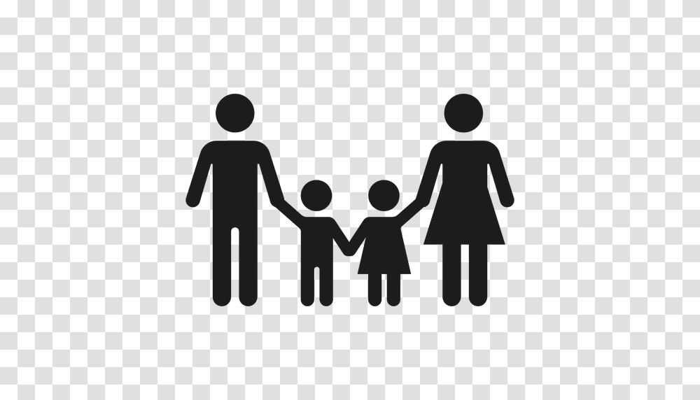 Family With Two Children Icon, Hand, Holding Hands, Dynamite, Bomb Transparent Png