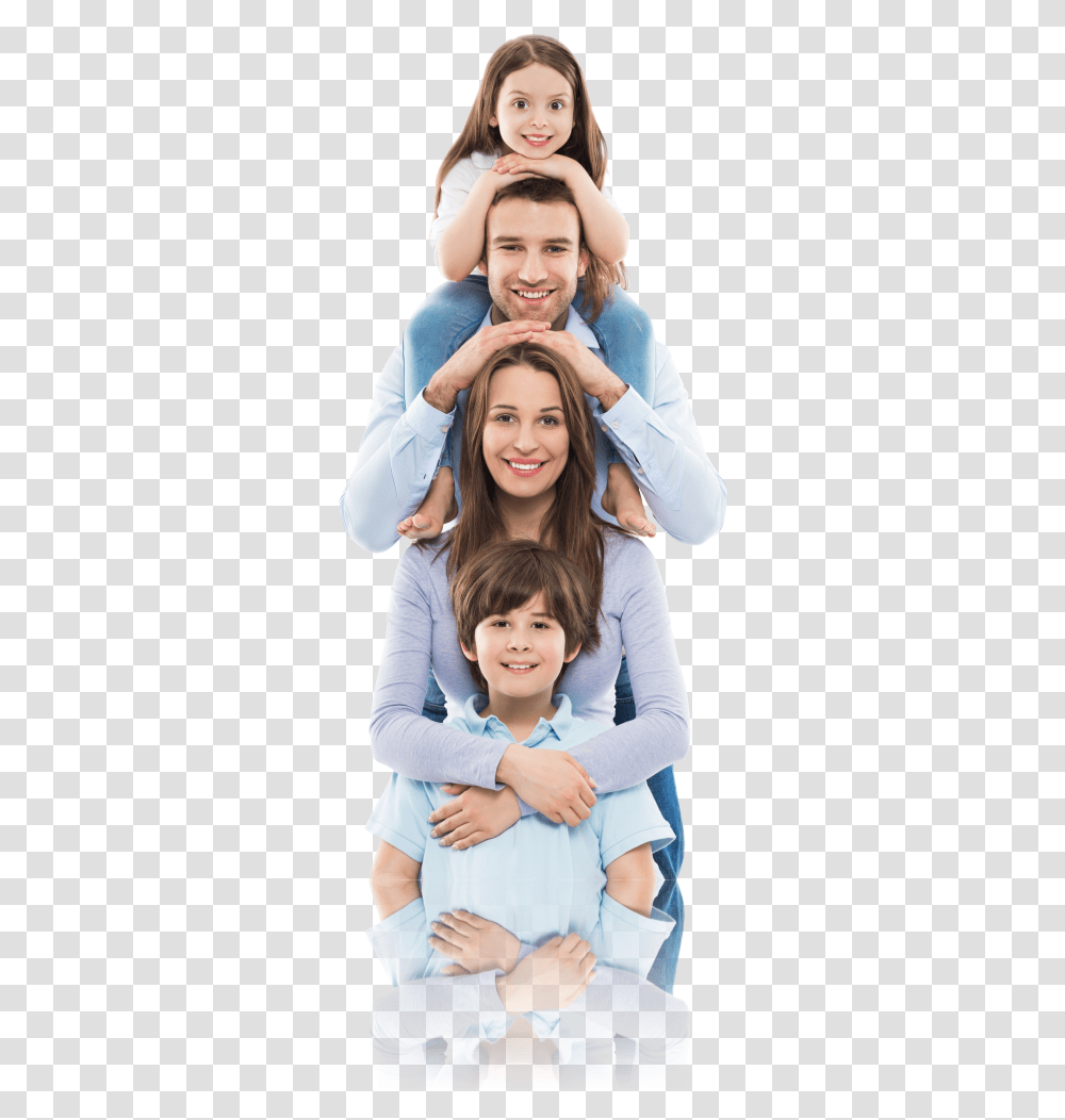 Family With Two Children, Person, Human, People, Female Transparent Png