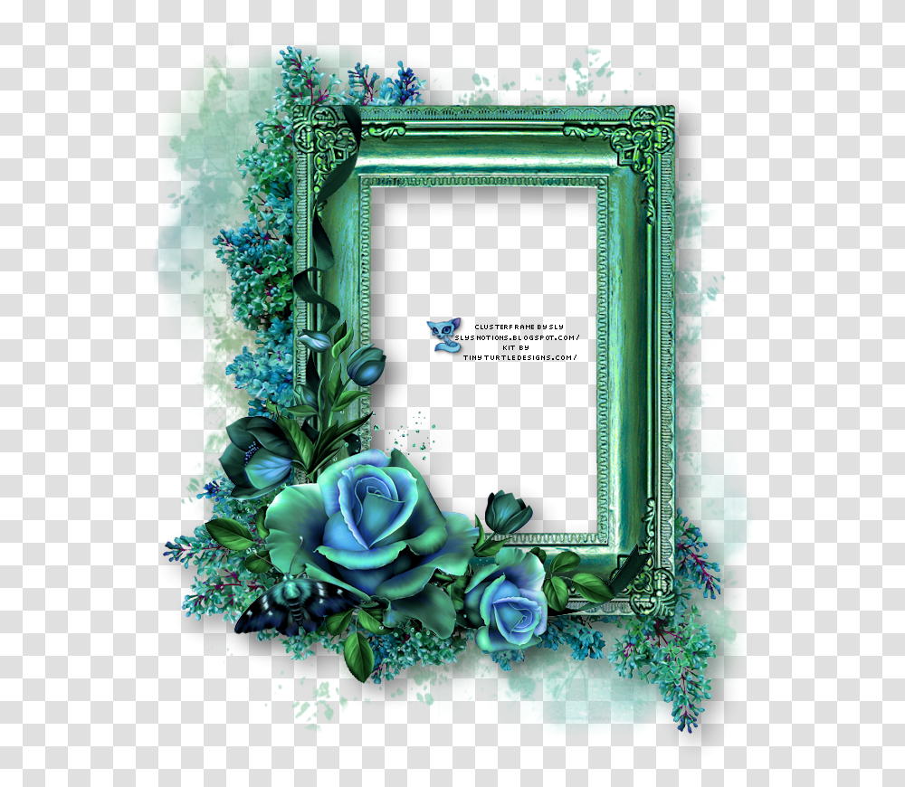 Family Word Art Free Cluster Frames, Floral Design, Pattern, Green Transparent Png