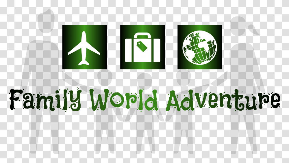 Family World Adventure, Green, Text, Symbol, Alphabet Transparent Png