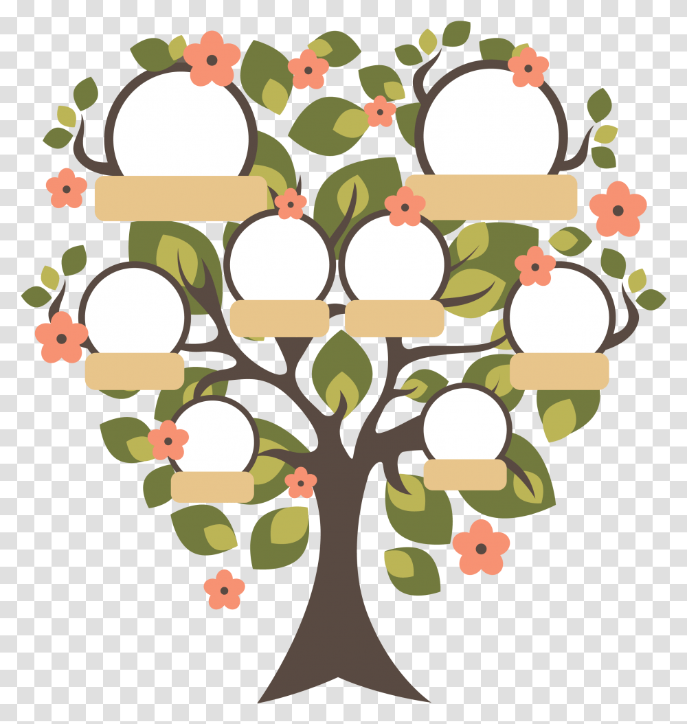Familytree 2 Family Tree Arbol Genealogico Clipart Arbol Genealogico En Ingles, Plant, Text, Painting, Rug Transparent Png