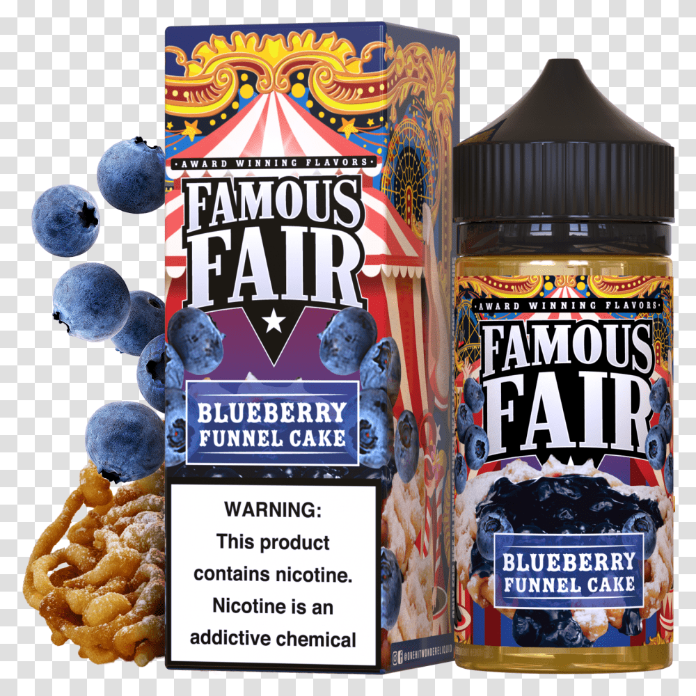 Famous Fair Blueberry Funnel Cake, Poster, Advertisement, Flyer, Paper Transparent Png
