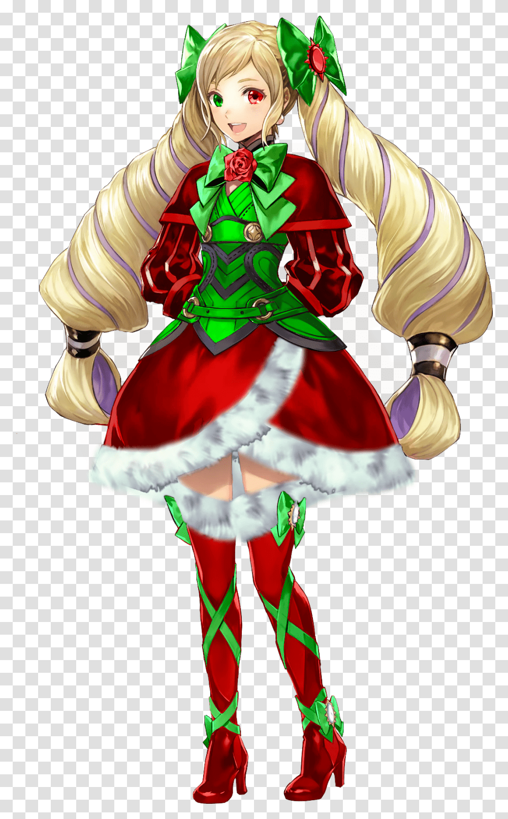 Fan Art Christmas Elise Fire Emblem Heroes 1600x1920 Fire Emblem Heroes Elise, Elf, Costume, Person, Graphics Transparent Png