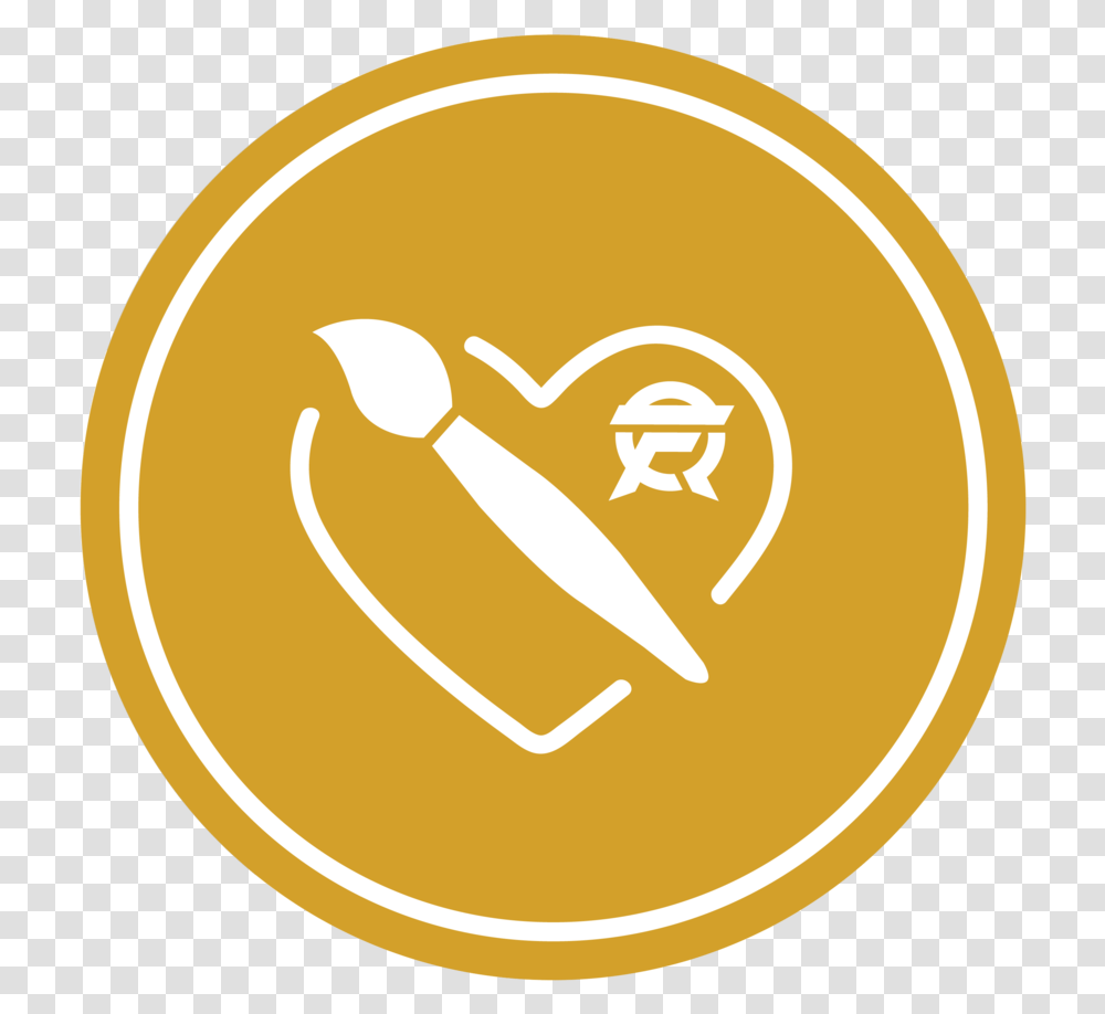 Fan Art Icon Logo Mini Cafe, Label, Gold, Outdoors Transparent Png