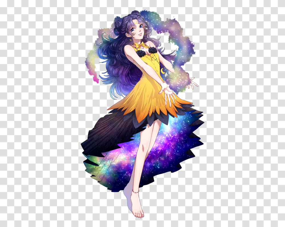Fan Art Sailor Moon Luna Human, Person, Modern Art Transparent Png