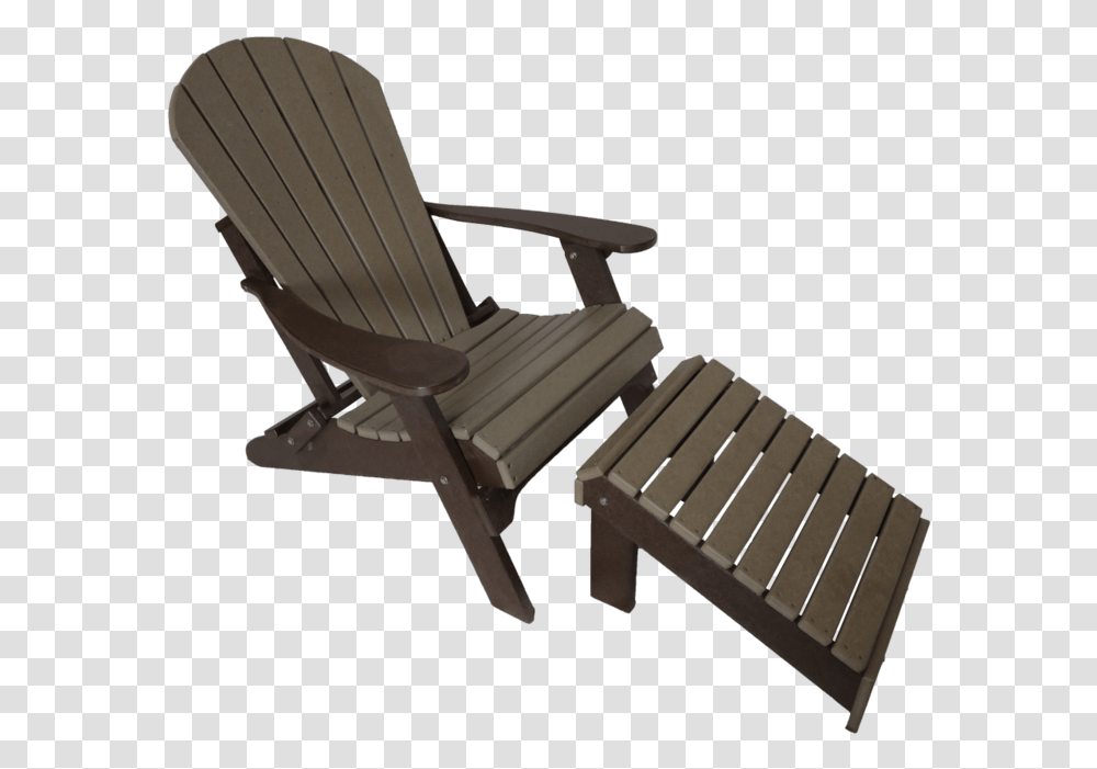 Fan Back Adirondack W Fixed Ottoman Sunlounger, Furniture, Chair, Musical Instrument, Bench Transparent Png