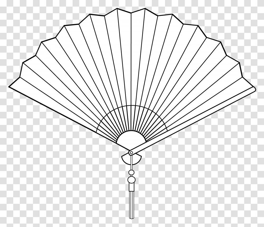 Fan Clipart Orange Chinese Hand Fan, Lamp, Parachute, Lantern Transparent Png